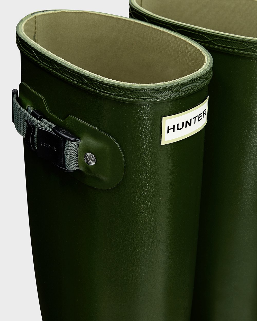 Womens Tall Rain Boots - Hunter Norris Field (23SWOQVDU) - Green